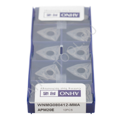 Пластина твердосплавная ISO WNMG080412-MMA APM20E AHNO  по нерж.стали,  получистовая