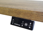 Регулируемый компьютерный стол Bazalt с регулировкой по высоте — столешница МДФ Дуб мореный