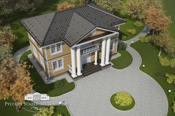 Проект двухэтажного дома &quot;Усадьба&quot; 140 кв.м.