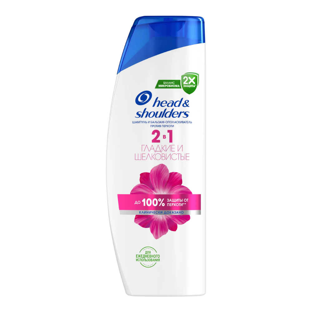 Шампунь Head&Shoulders 2в1 Гладкие и шелковистые 400 мл