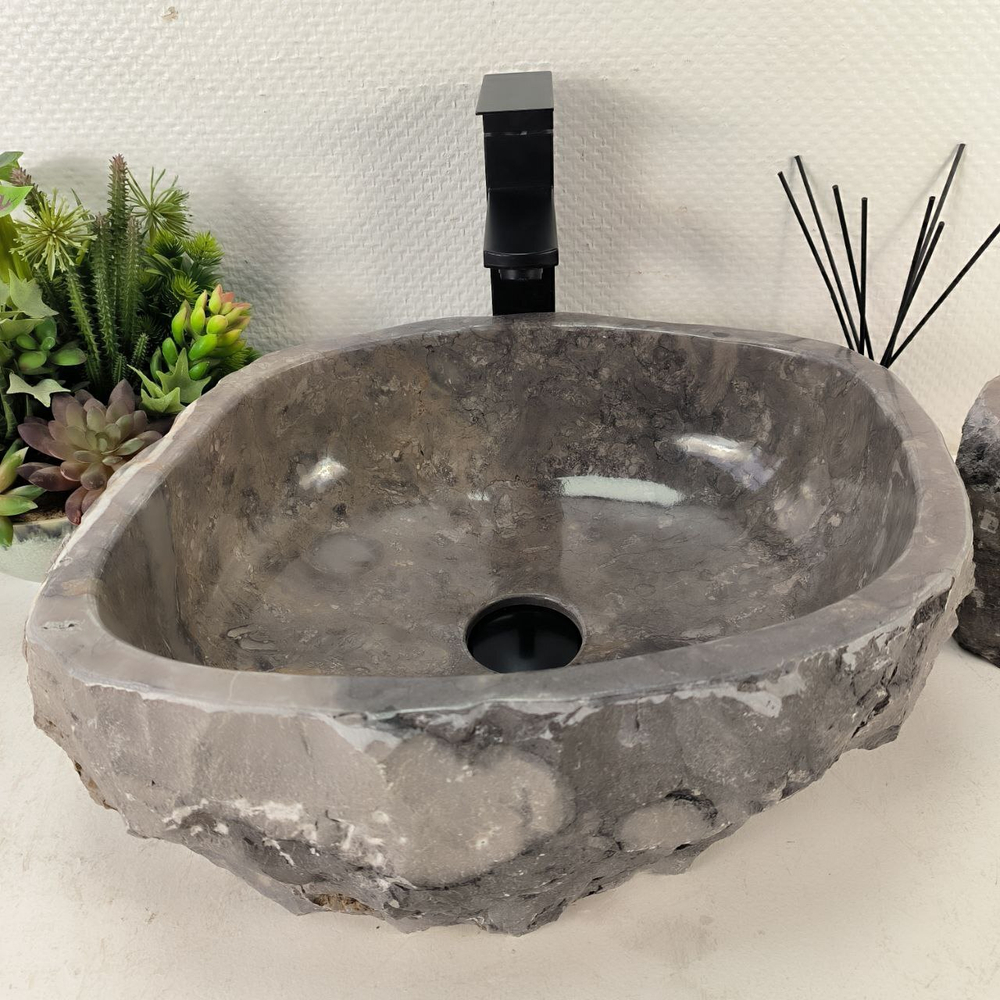 Раковина из мрамора Erozy Grey EM-65089 44*37*15 0882