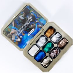 TopShopNails UV Gel - Палетка гелей с эффектом масляной краски Дега, 9 цветов