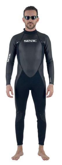 Очки для плавания Seac Aquatech тонированные стекла черный/зеленый