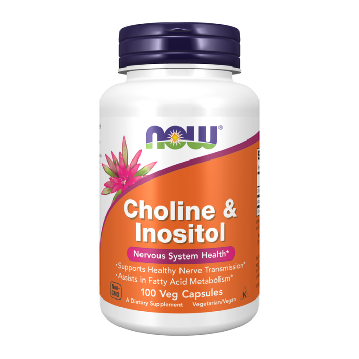 Холин и инозитол, Choline &amp; Inositol, Now Foods, 100 капсул