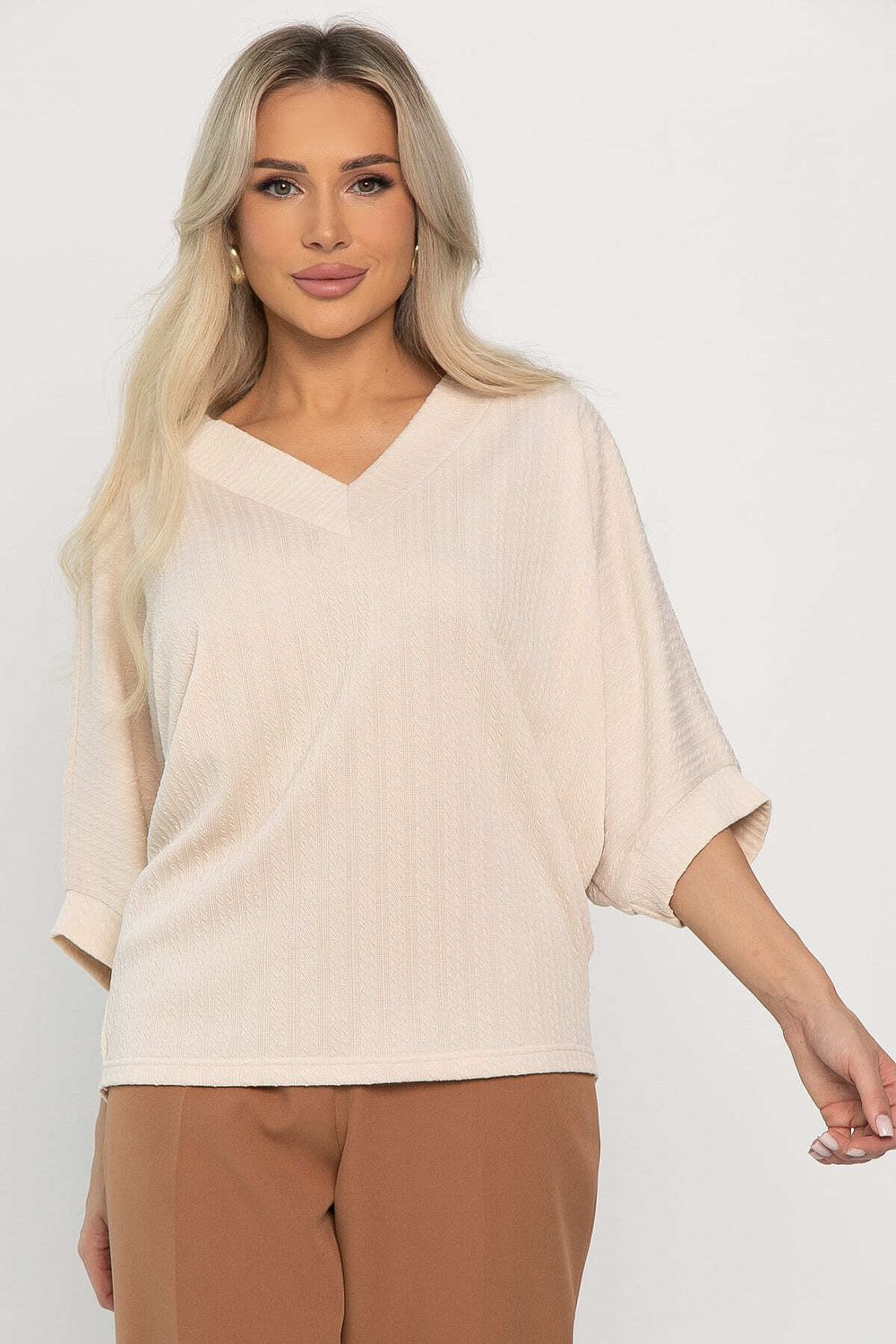 Джемпер трикотажный Джорджина (бежевый) Б14246-12М LT Collection