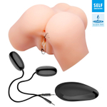 Телесный мастурбатор-полуторс с вибрацией Samantha (Цвет: телесный)