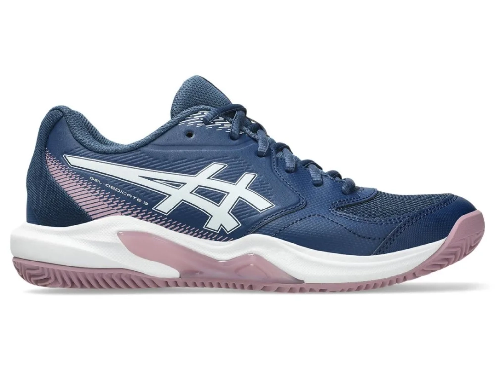 Женские Кроссовки теннисные Asics Gel-Dedicate 9 Clay - independence blue/white