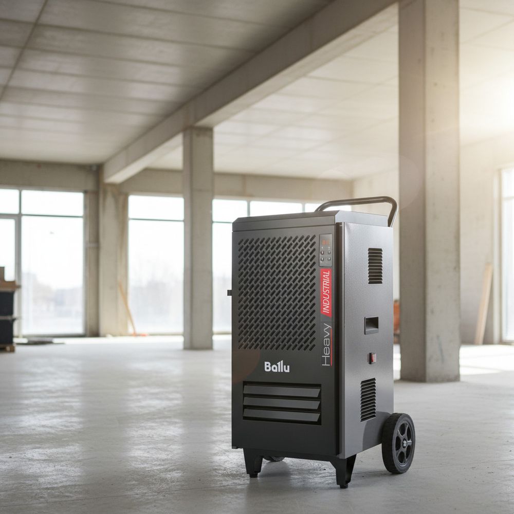 Осушитель воздуха Ballu BDI-80L профессиональный - [до 80 л. за сутки / для S≈115 м²]