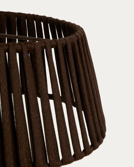 Абажур для подвесного светильника Aldet коричневый, Ø46 см