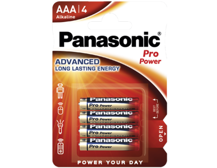 Батарейки Panasonic Pro Power AAA щелочные 4 шт