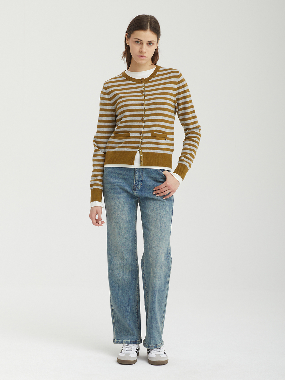 Женский Кардиган Cherry Stripe