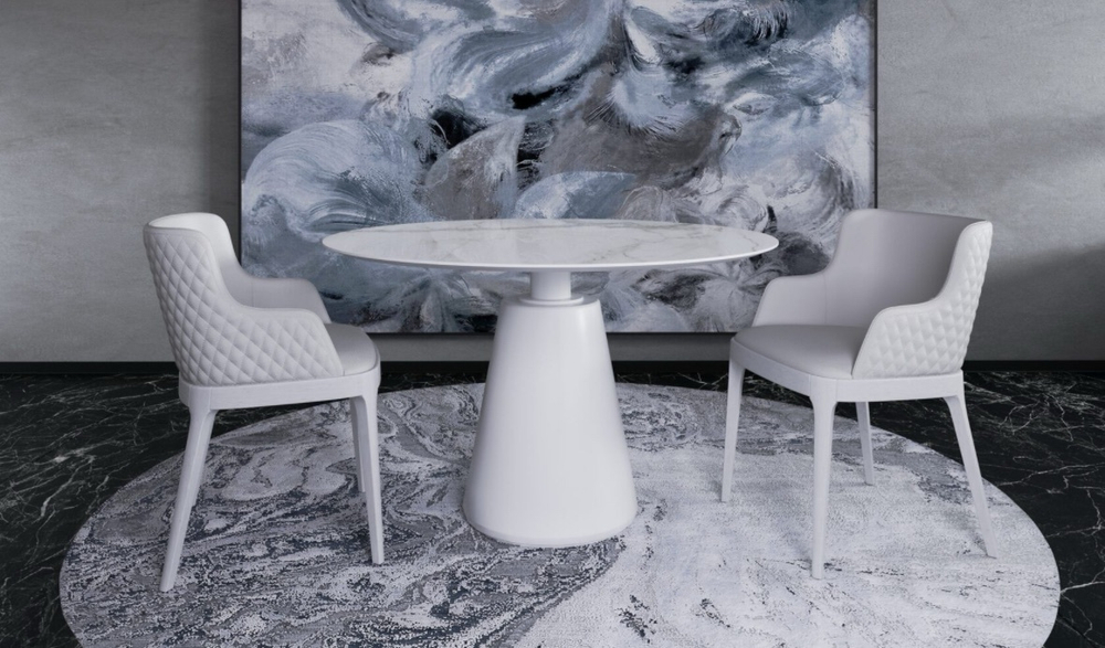 Стол круглый Мадрид керамика