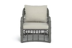 "Ницца" лаунж-зона из искусственного ротанга, цвет серый