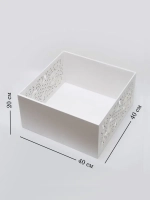 Ящик с резными вставками 40х40х20 см