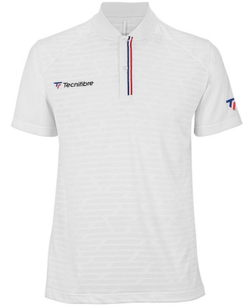 Футболка для мальчика теннисная Tecnifibre F3 Polo Jr - белый