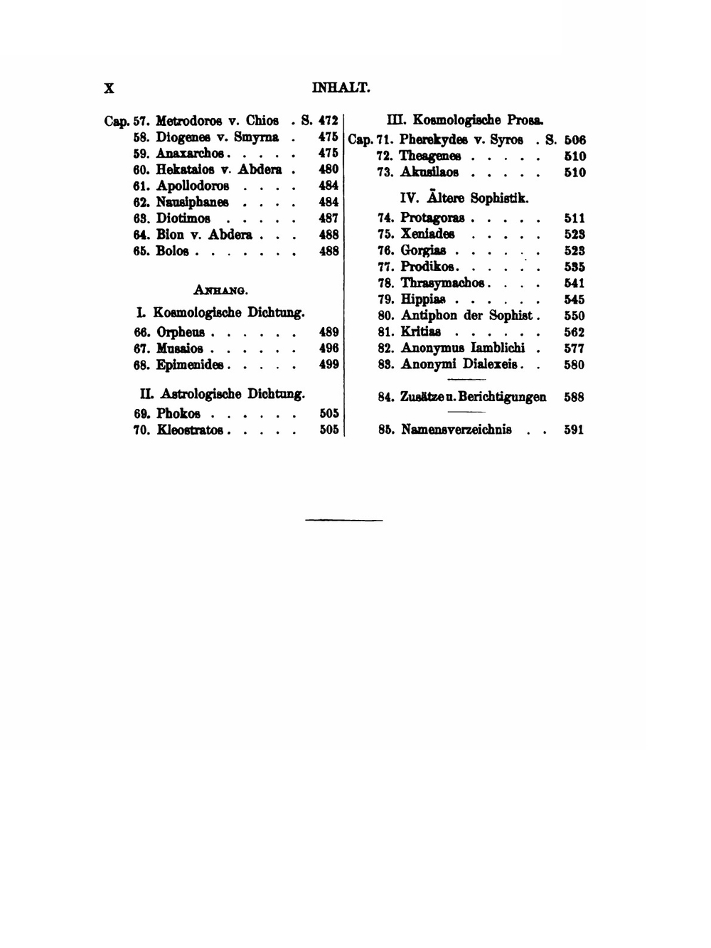 Die fragmente der Vorsokratiker griechisch und deutsch. Volume 1 | H. Diels