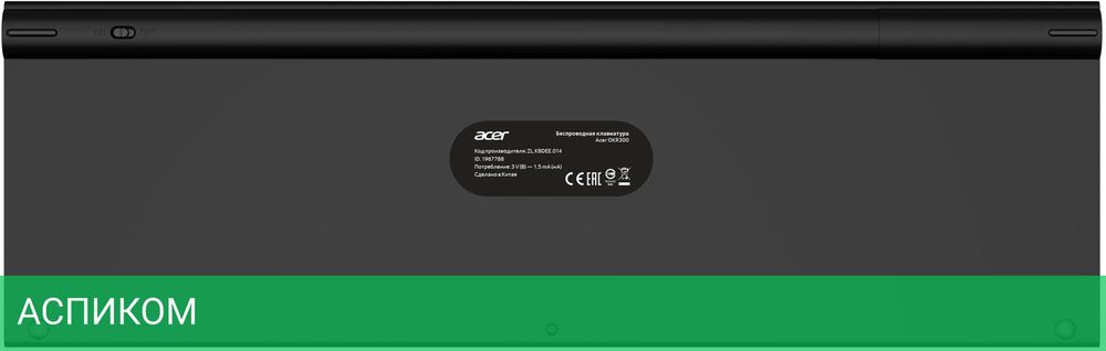 Клавиатура Acer OKR300 черный (ZL.KBDEE.014)