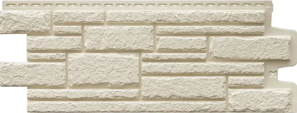 Панель фасадная GL Камелот Classic молочная 0.992*0.392мм 0.39м2 1 уп-10шт