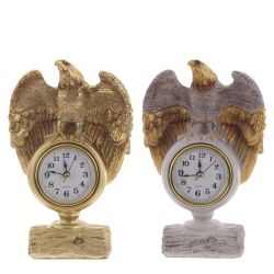 GAEM Фигурка декоративная "Орел" с часами, L13 W6 H21 см, 2в.