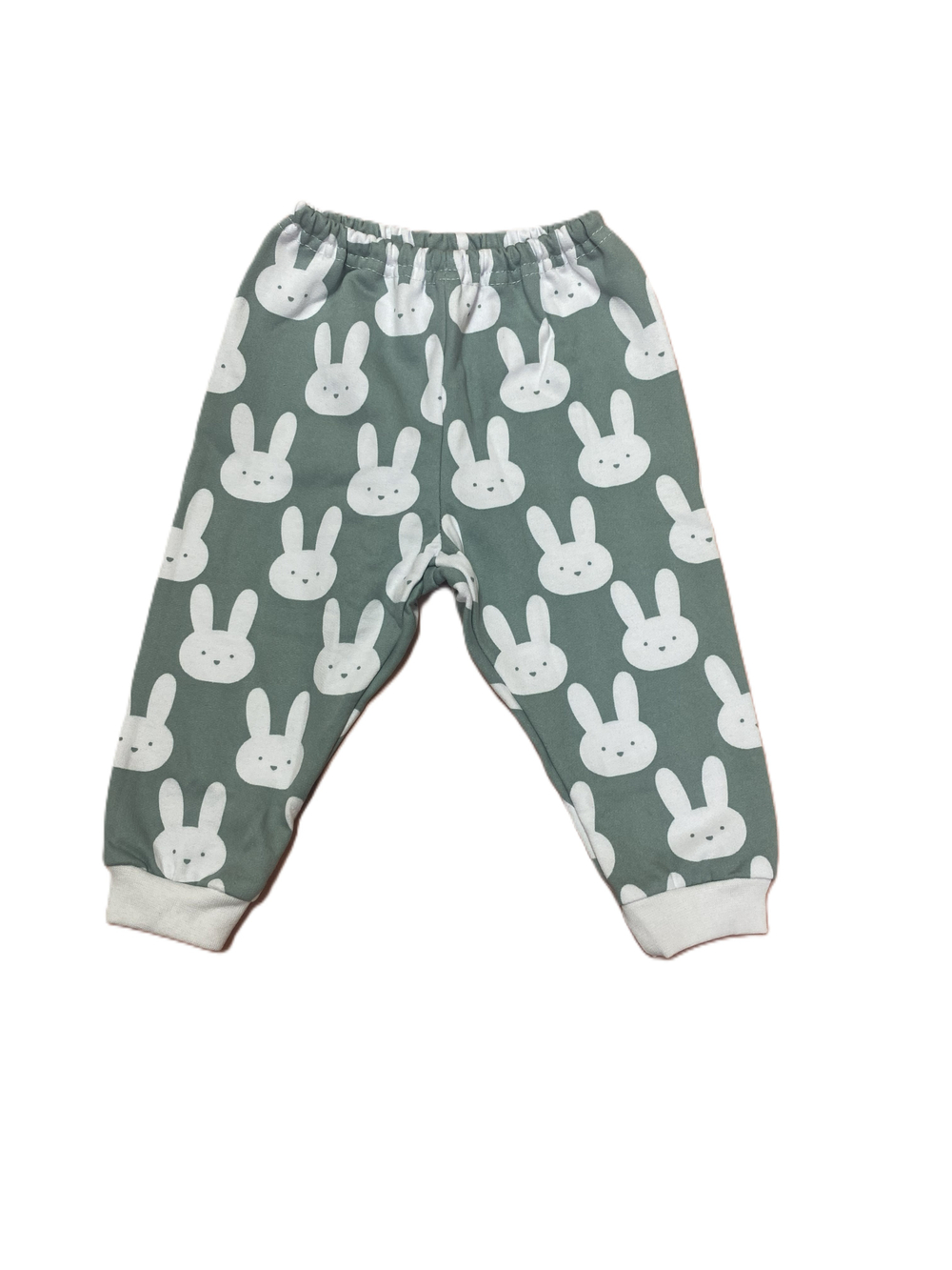 Штанишки с манжетом на резинке из футера (100% хлопок с начесом) на рост 74 см