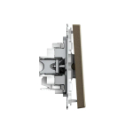 ARTGALLERY 1-клавишный ВЫКЛЮЧАТЕЛЬ, 10АХ, механизм, быстрозажим. клем., МОККО