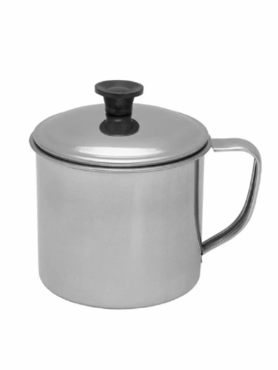 Кружка метал с крышкой 9 см