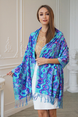 LIGVIANNI Палантин Kerchief Sea Breeze
