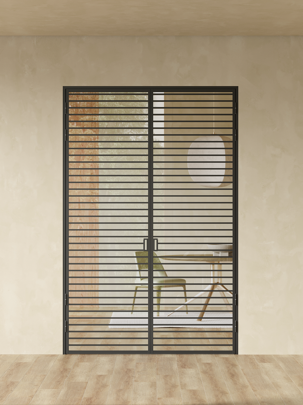 Распашная алюминиевая перегородка Minoli 12