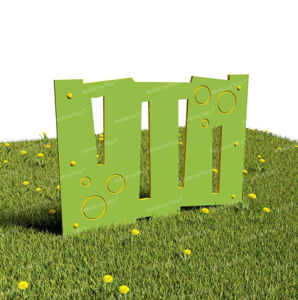 Забор уличный из экопластика 2, секция 1000х740 мм