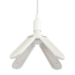 Фитолампа для растений светодиодная ЭРА GREEN LINE ФИТО-40W-PL-E27-GR 4-х лепестковая красно-синего спектра 40 Вт Е27