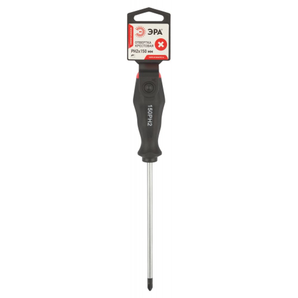 Отвертка ЭРА PH 2х150 мм крестовая двухкомпонентная рукоятка