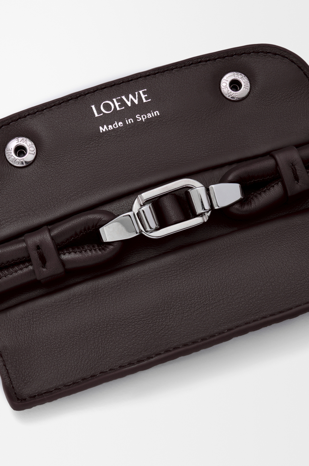 Loewe Большая сумка Madrid из мягкой зернистой телячьей кожи, темно-коричневый