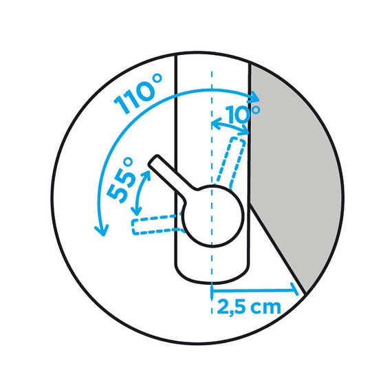 Смеситель SCHOCK Epos, Cristalite хром/неро