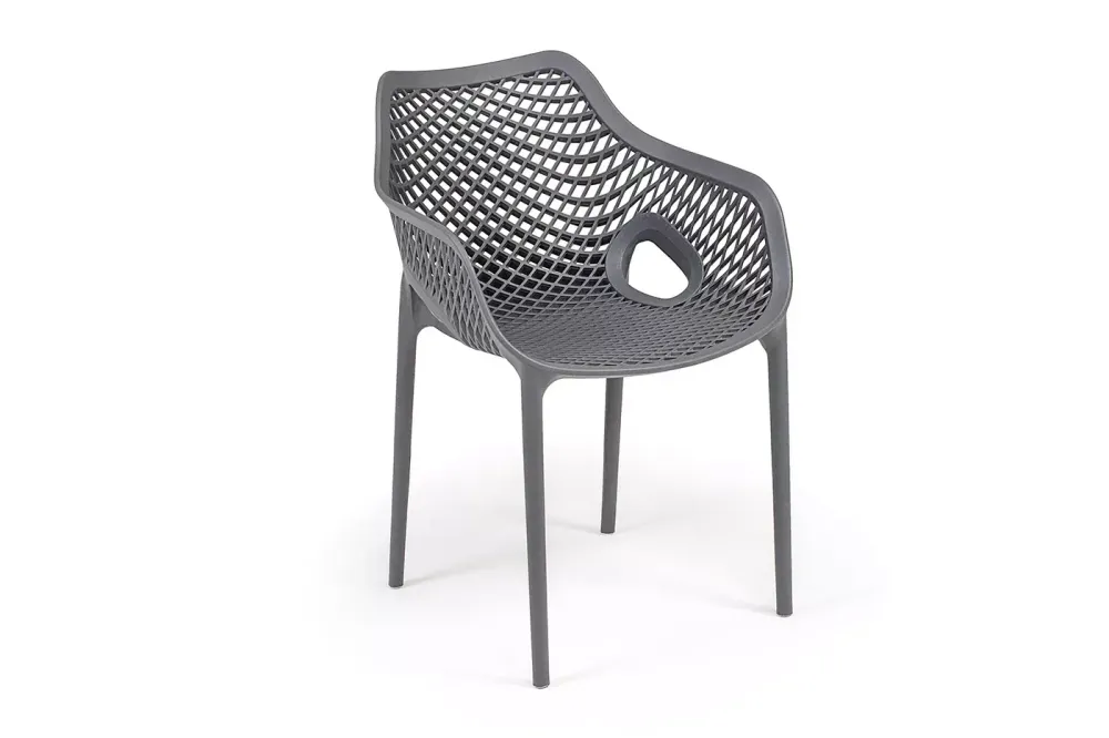 "Беллини" стул пластиковый, цвет темно-серый