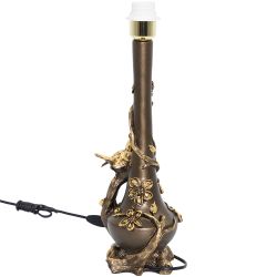 Настольная лампа Терра Бронза с абажуром №38 Vatican (Ватикан) Аквамарин