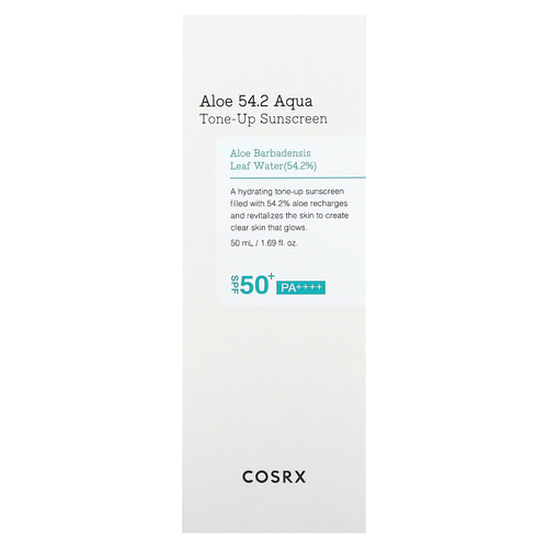 CosRx, Aloe 54.2 Aqua Tone Up Sunscreen, SPF 50+ PA ++++, 50 мл (1,69 жидк. унц.)