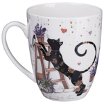 Кружка 430мл "Лавандовые коты, 425-163