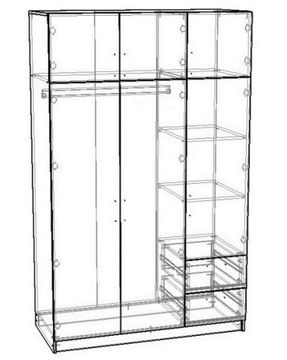 Шкаф КАРДИФФ правый