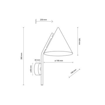 Бра 1*E27 a070965 бежевый 11089 Cono BEIGE TK Lighting