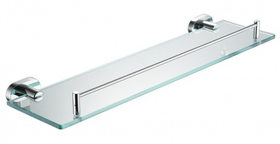 5121 Полка стеклянная 1-ярусная  (ХРОМ) ViEiR  (10/1шт)