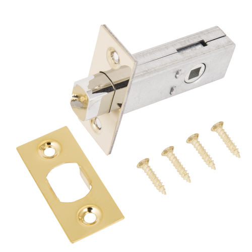 Задвижка АЛЛЮР АРТ LВ45-6 РВ золото 6мм торц.планка 25мм б/ручек / 11235