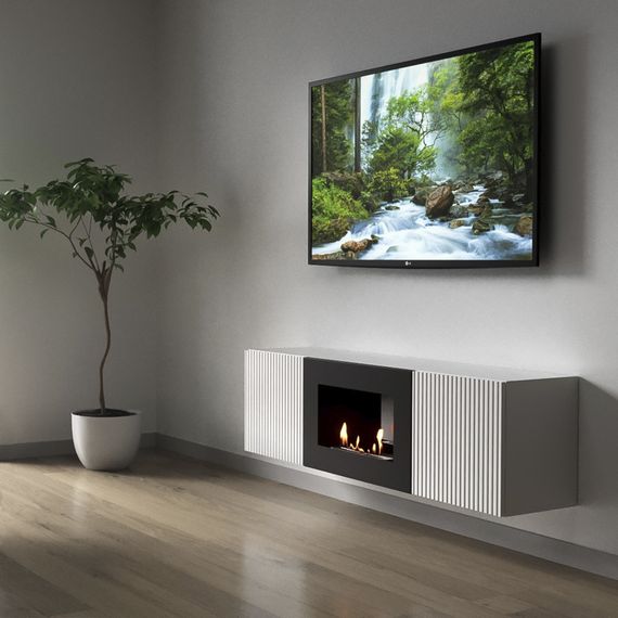 Каминокомплект: Тумба с биокамином Firelight BFP/P-1400L белая+набор керамических дров ель купить в Москве и Московской области по низкой цене с доставкой по России — (6) Каминокомплект: Тумба с биокамином Firelight BFP/P-1400L белая+набор керамических дров ель — (6)