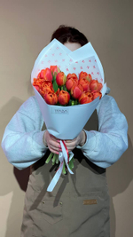 Букет "Яркая весна", Тюльпаны 15шт