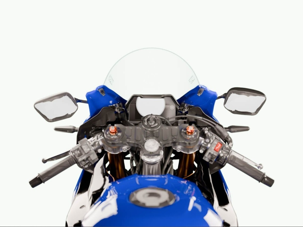 WRS Race Ветровое стекло Yamaha R3 (2019+) прозрачное YA008T