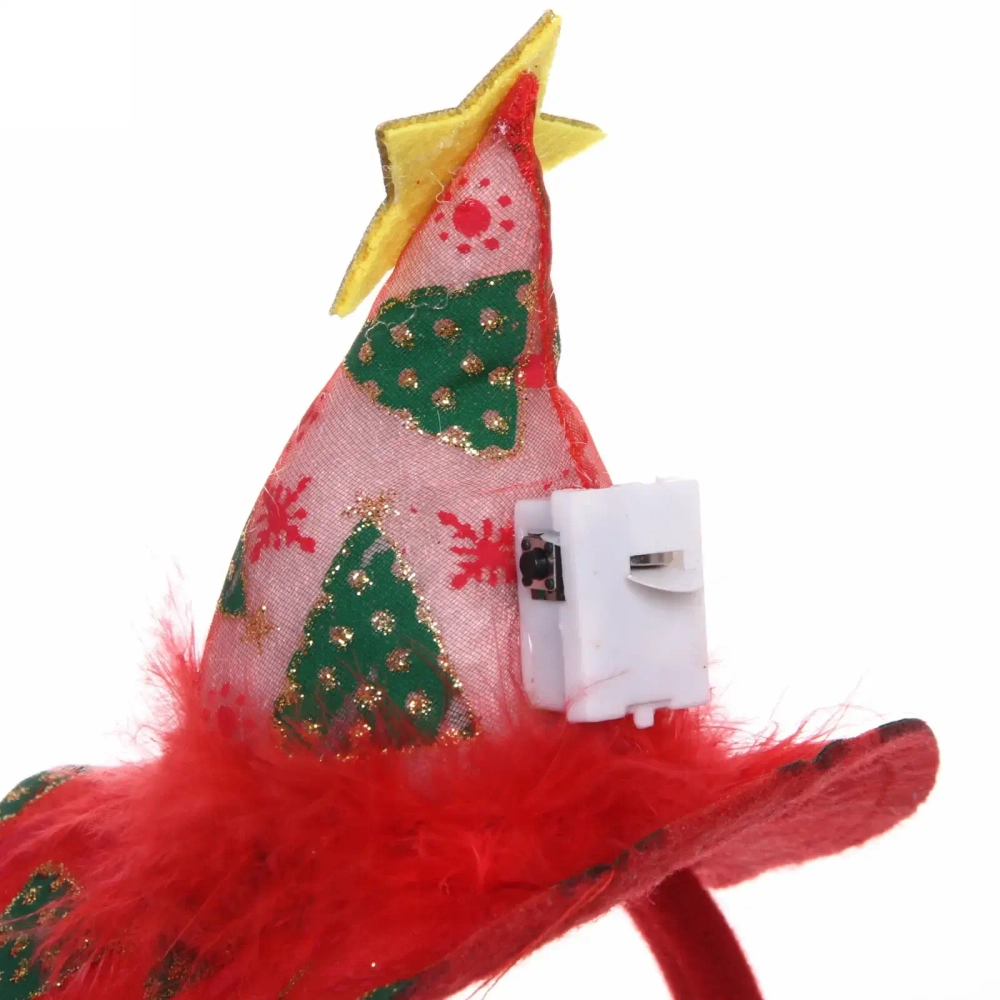 Ободок карнавальный с подсветкой «Колпак с звездой»