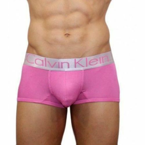Мужские трусы хипсы розовые из модала Calvin Klein Boxer