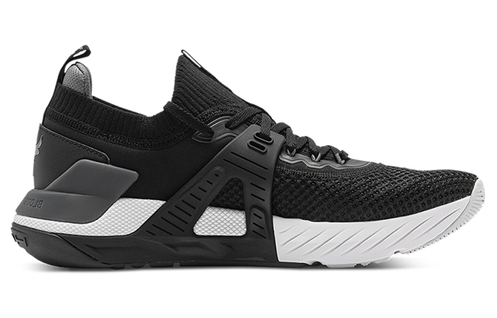 Under Armour Project Rock wear-resistant shock-absorbing low-cut comprehensive training shoes black