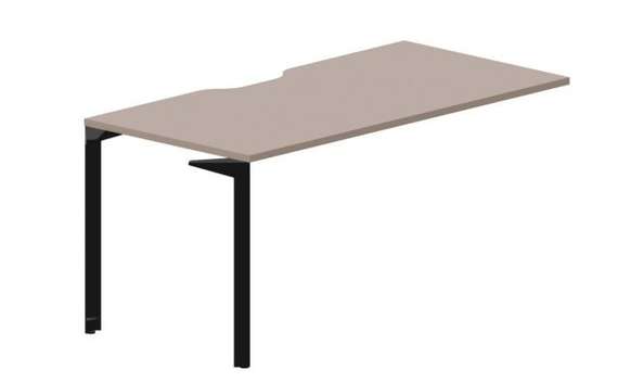 Стол 158х78х75см (эргономичный вырез) - приставной элемент