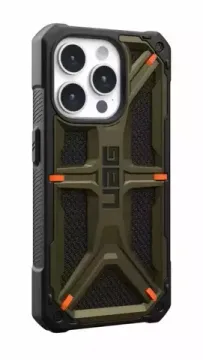 Чехол Uag Monarch для iPhone 15 Pro MAX 6.7", цвет зеленый (Kevlar Element Green)