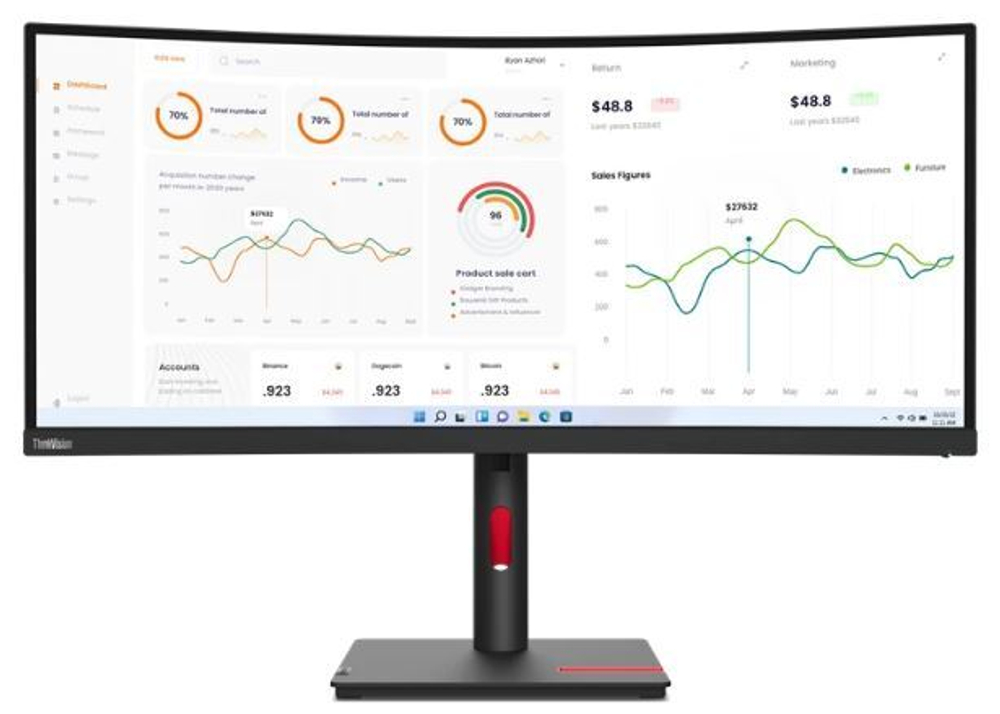 Монитор 34" Lenovo ThinkVision T34w-30